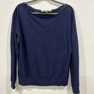 Nordstrom collection Navy Blue Long Sleeve Sweater